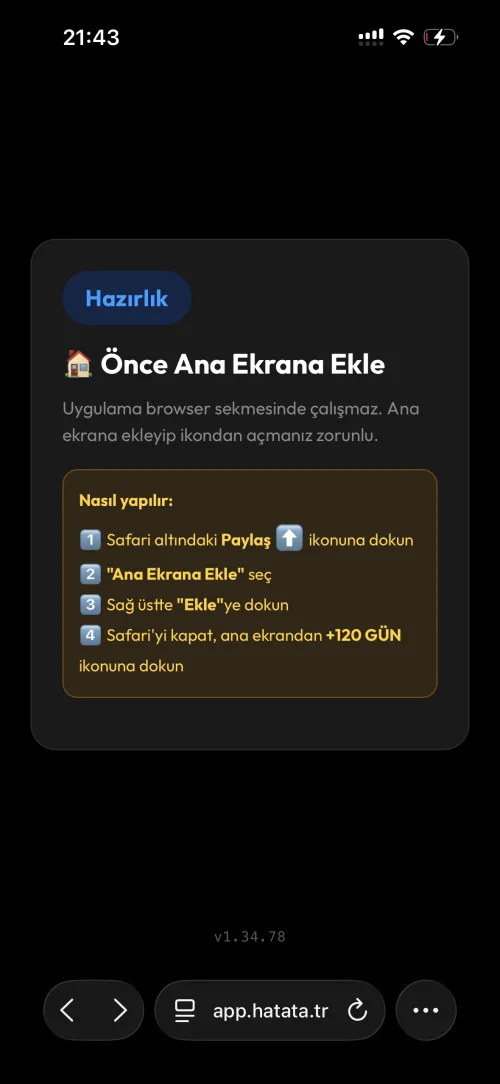 Adım 1